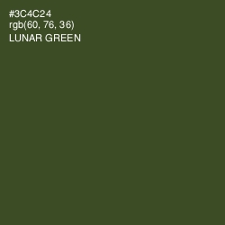 #3C4C24 - Lunar Green Color Image